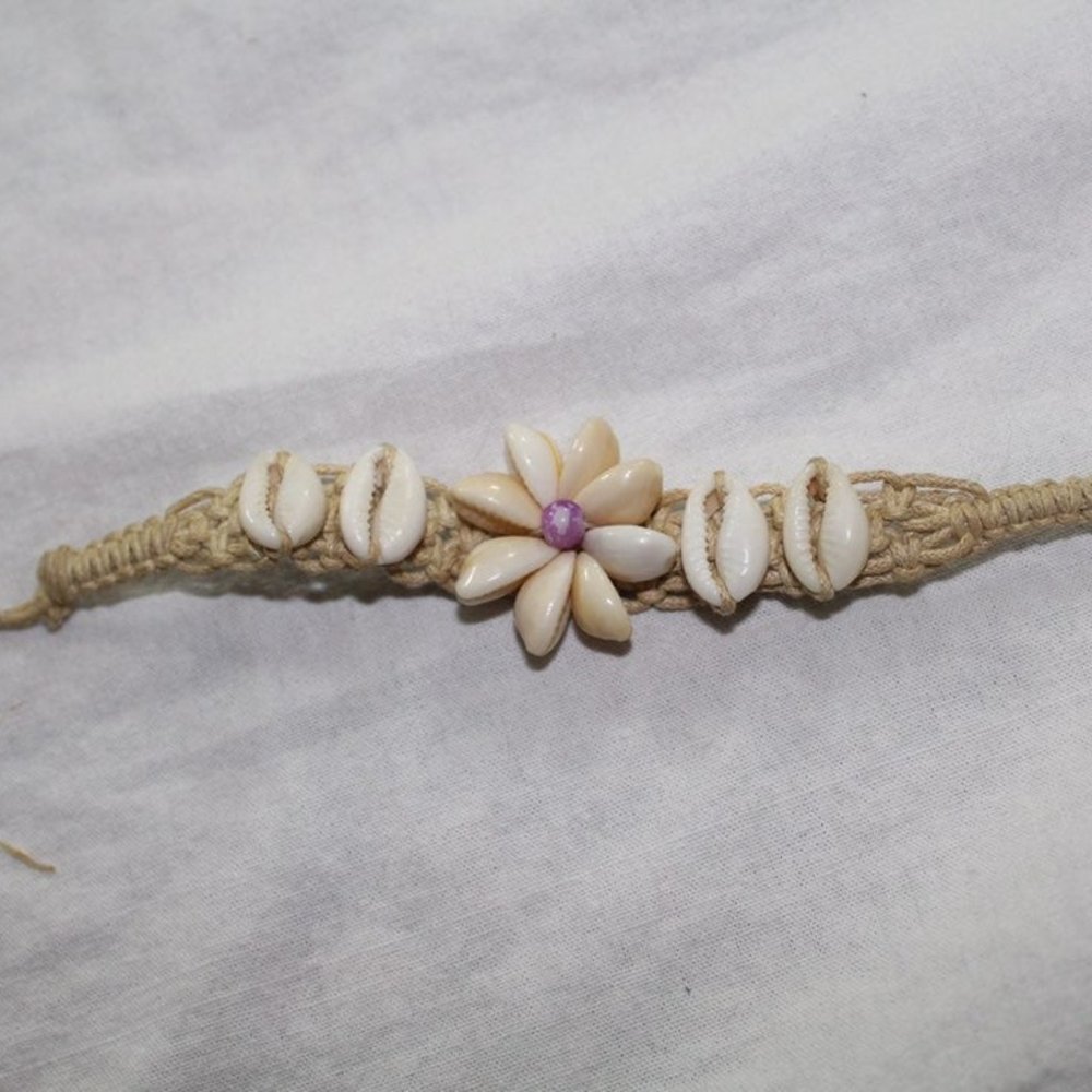 Handmade seashell bracelet